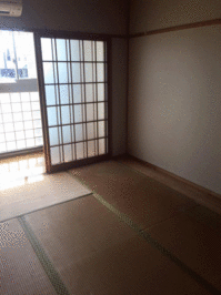 遺品整理ゴミ処分とハウスクリーニングを行いました。鹿児島市伊敷方面　和室クリーニング完了