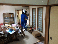 遺品整理ゴミ処分とハウスクリーニングを行いました。鹿児島市伊敷方面　ゴミ分別処分作業
