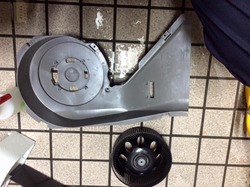 家庭用置き型加湿空気清浄機 お預かり分解クリーニング　分解作業前② 鹿児島市内　ヒューマンライズ